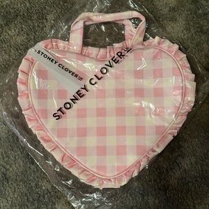 Stoney Clover limited edition Ruffle Mini Heart Tote in 
Watermelon